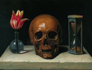 Stilleben med et kranium, vanitas-maleri